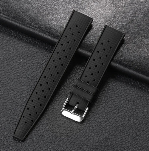 Bracelet caoutchouc noir